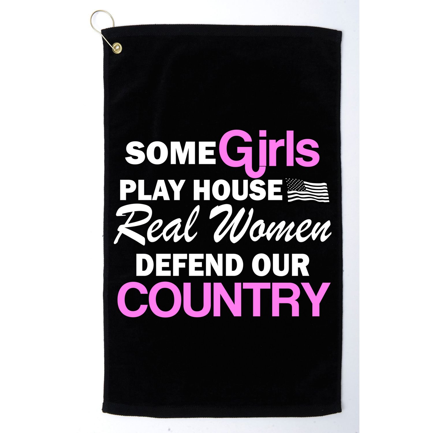 Real Women Defend Our Country Golf Towel