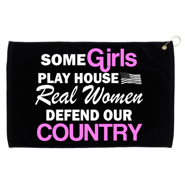 Real Women Defend Our Country Grommeted Golf Towel