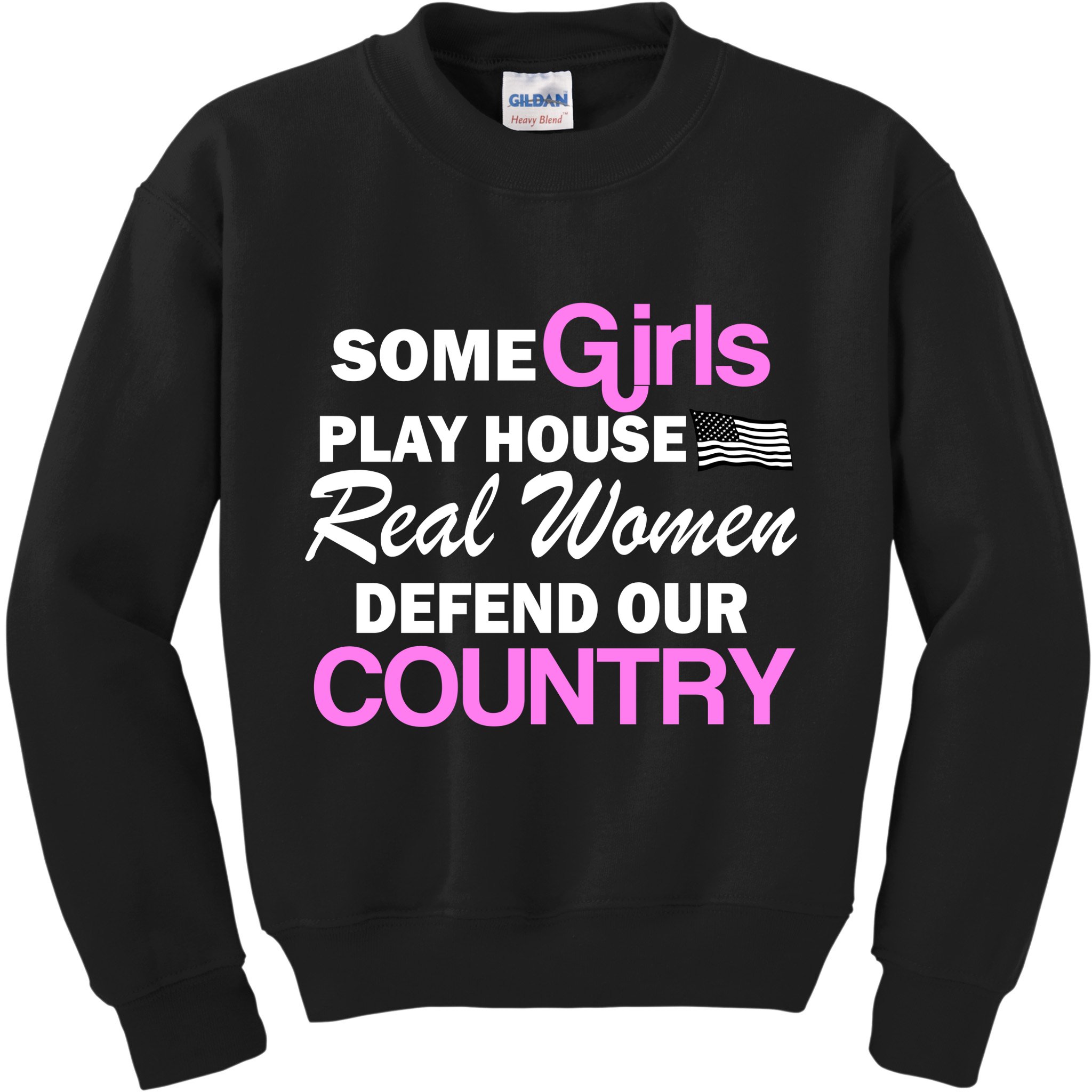Real Women Defend Our Country Kids Sweatshirt