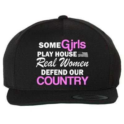 Real Women Defend Our Country Wool Snapback Cap