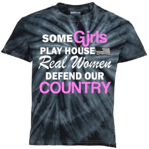 Real Women Defend Our Country Kids Tie-Dye T-Shirt