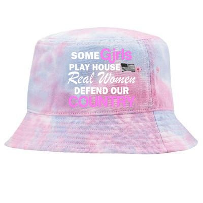 Real Women Defend Our Country Tie-Dyed Bucket Hat