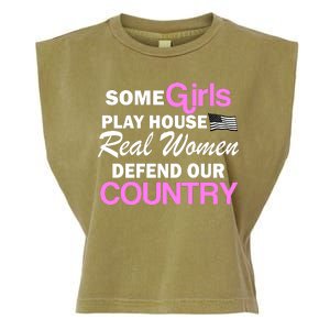 Real Women Defend Our Country Garment-Dyed Women's Muscle Tee