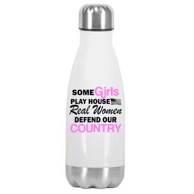 Real Women Defend Our Country Stainless Steel Insulated Water Bottle