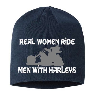 Real Women Ride Men With Harleys Sustainable Beanie