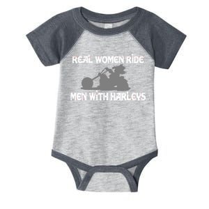 Real Women Ride Men With Harleys Infant Baby Jersey Bodysuit