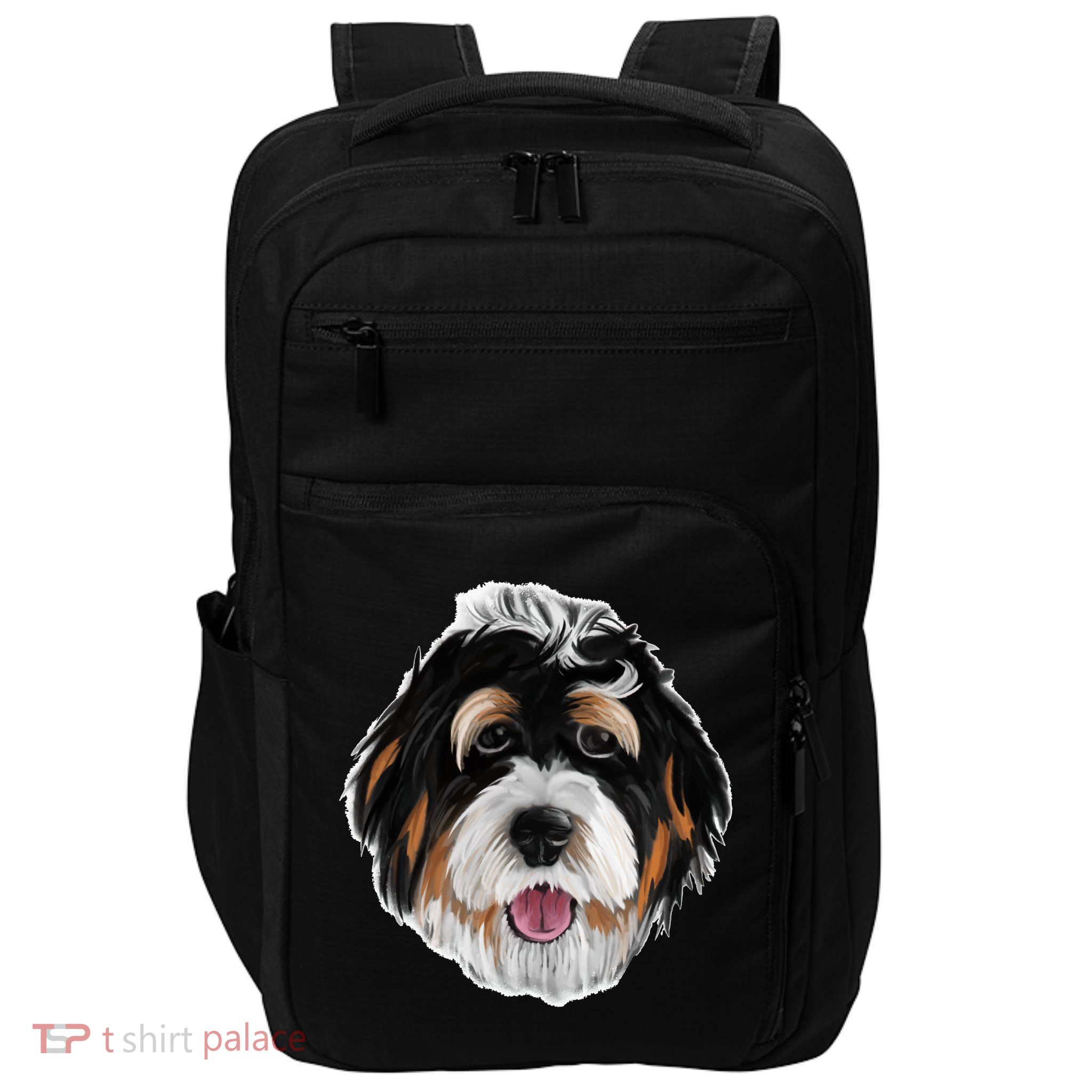 Realistic Dog Face Impact Tech Backpack
