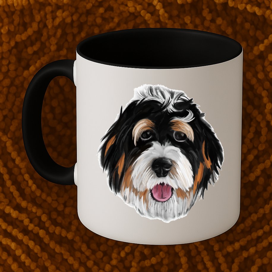 Realistic Dog Face Mug