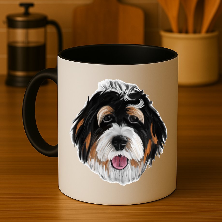 Realistic Dog Face Mug