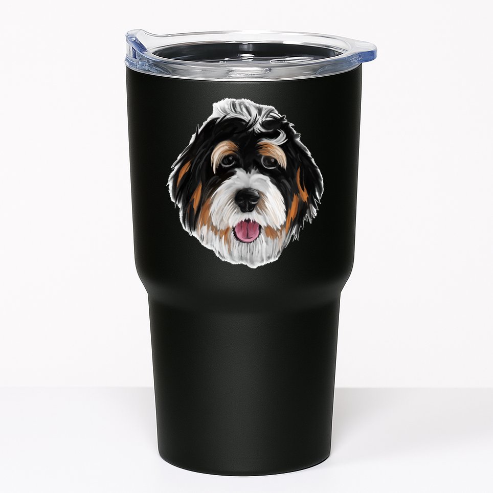 Realistic Dog Face Tumbler
