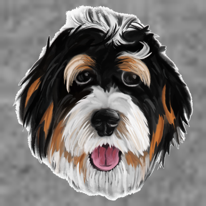 Realistic Dog Face Sweatshirt
