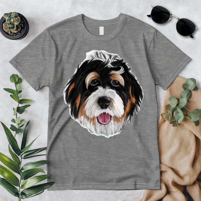 Realistic Dog Face Premium T-Shirt