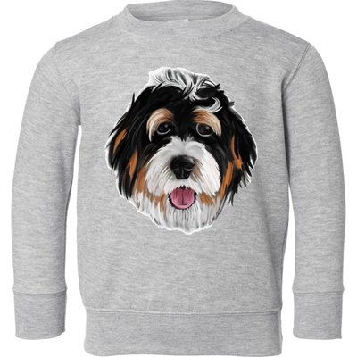 Realistic Dog Face Toddler Sweatshirt