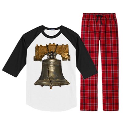 Realistic Liberty Bell Raglan Sleeve Pajama Set