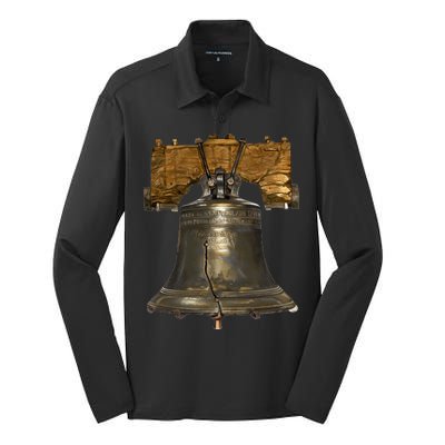 Realistic Liberty Bell Silk Touch Performance Long Sleeve Polo