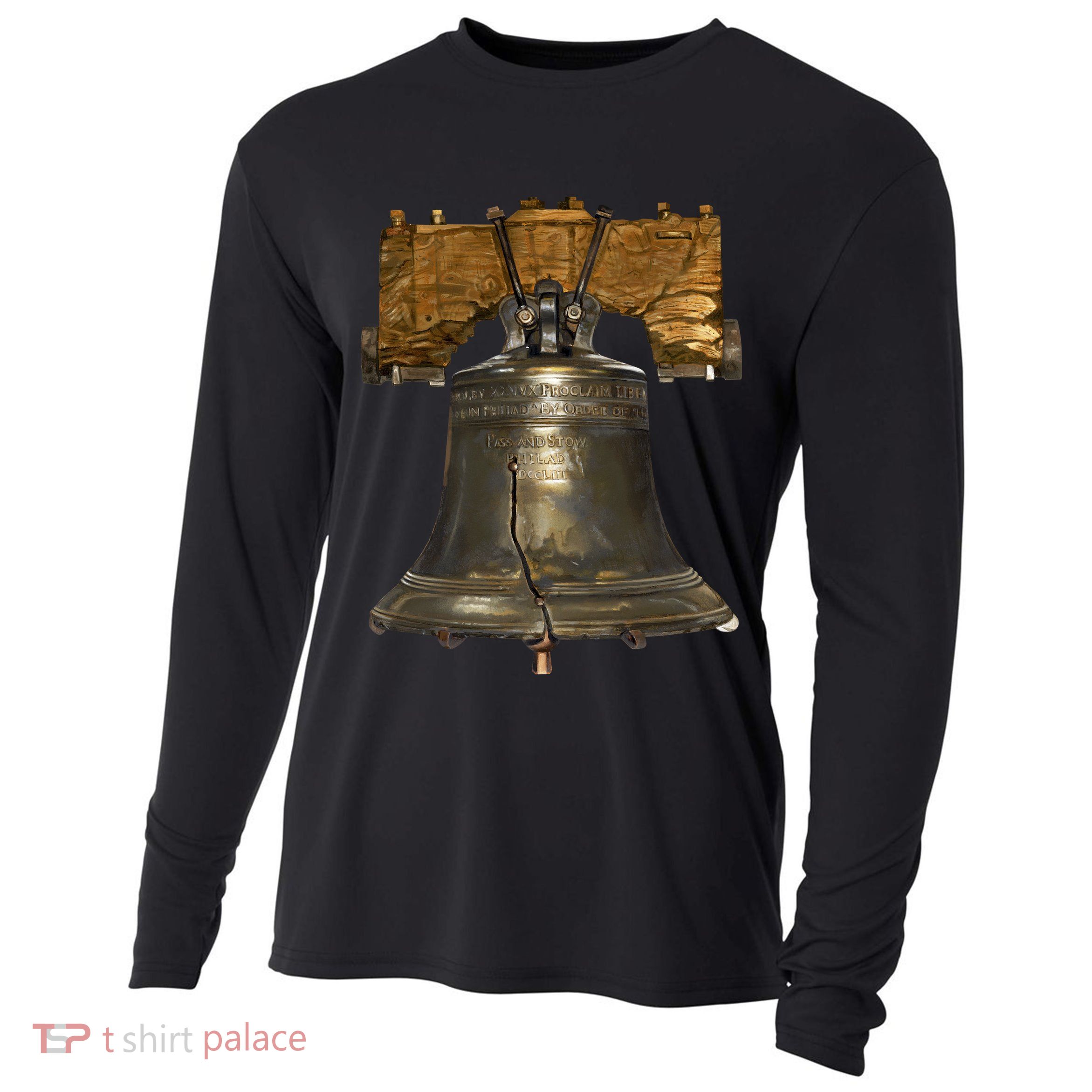 Realistic Liberty Bell Cooling Performance Long Sleeve Crew