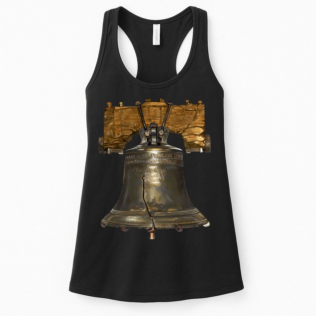 Realistic Liberty Bell Womens Tank Top