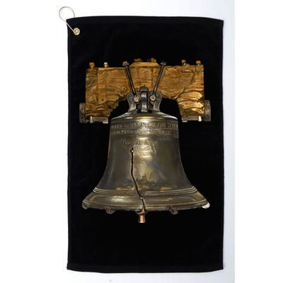 Realistic Liberty Bell Golf Towel