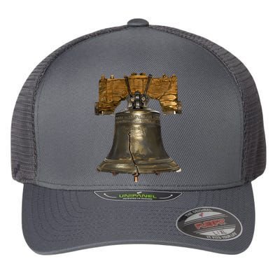 Realistic Liberty Bell Flexfit Unipanel Trucker Cap