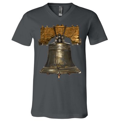 Realistic Liberty Bell V-Neck T-Shirt