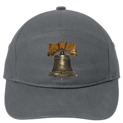 Realistic Liberty Bell 7-Panel Snapback Hat