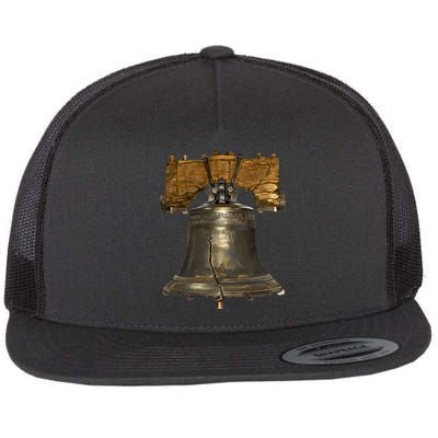 Realistic Liberty Bell Flat Bill Trucker Hat