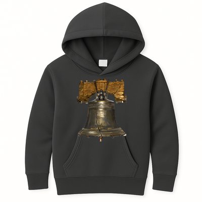 Realistic Liberty Bell Kids Hoodie