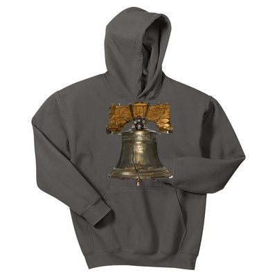 Realistic Liberty Bell Kids Hoodie