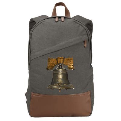 Realistic Liberty Bell Cotton Canvas Backpack