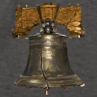 Realistic Liberty Bell Vector Backpack