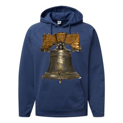 Realistic Liberty Bell Performance Fleece Hoodie