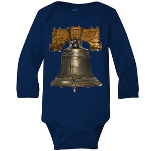 Realistic Liberty Bell Baby Long Sleeve Bodysuit