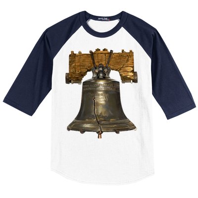 Realistic Liberty Bell Baseball Sleeve Shirt