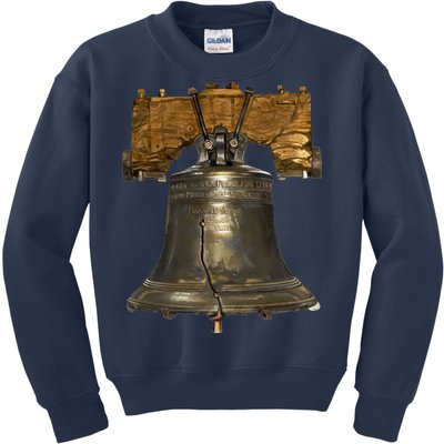 Realistic Liberty Bell Kids Sweatshirt