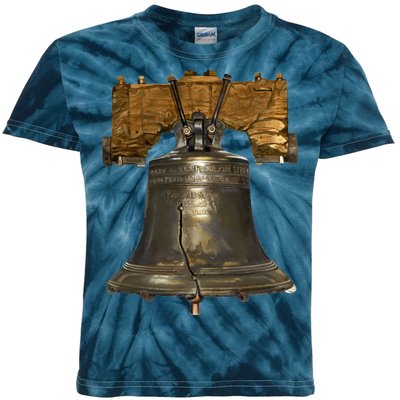 Realistic Liberty Bell Kids Tie-Dye T-Shirt