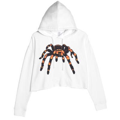 Realistic Tarantula Crop Fleece Hoodie