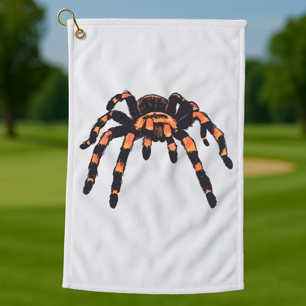 Realistic Tarantula Golf Towel