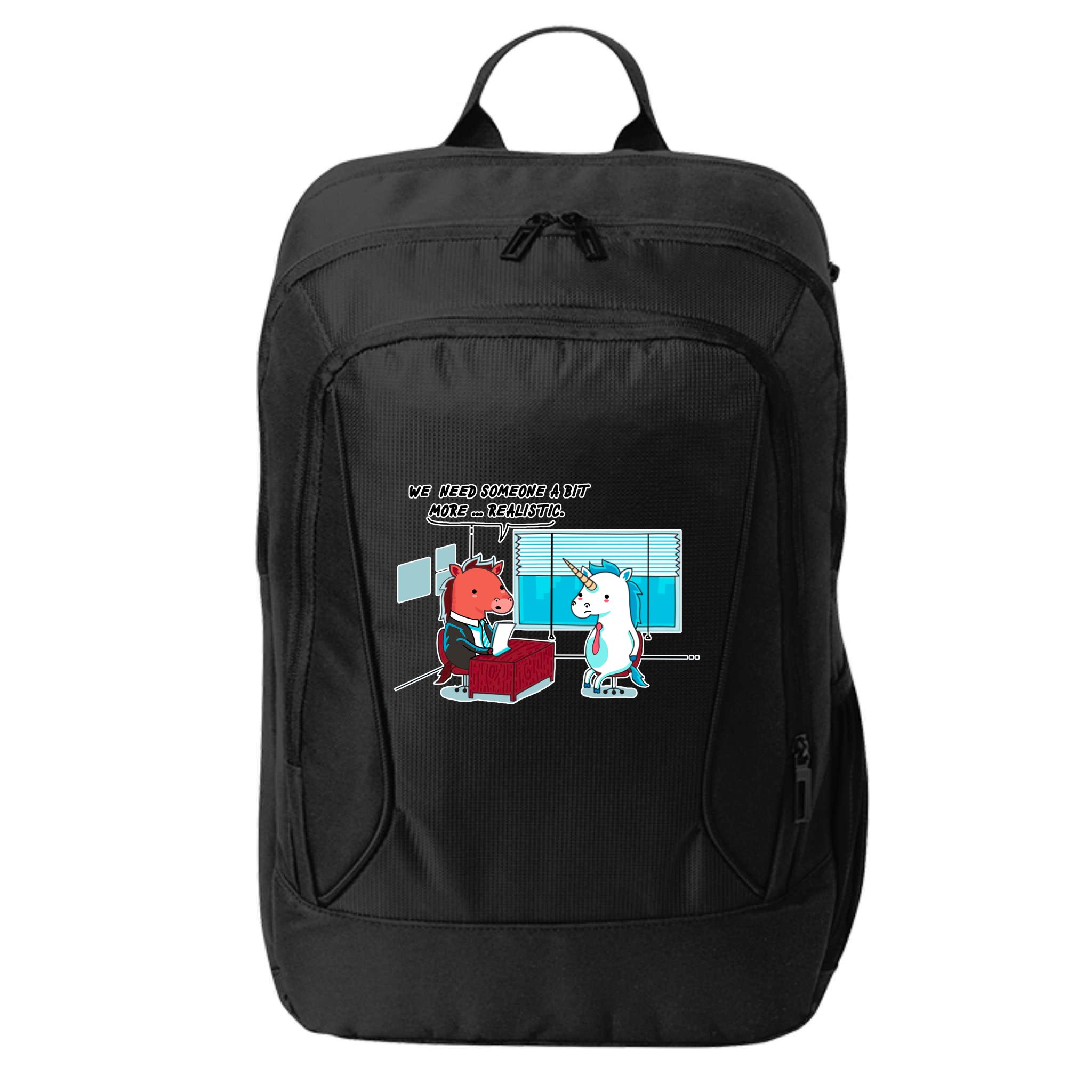 Realistic Unicorn City Backpack