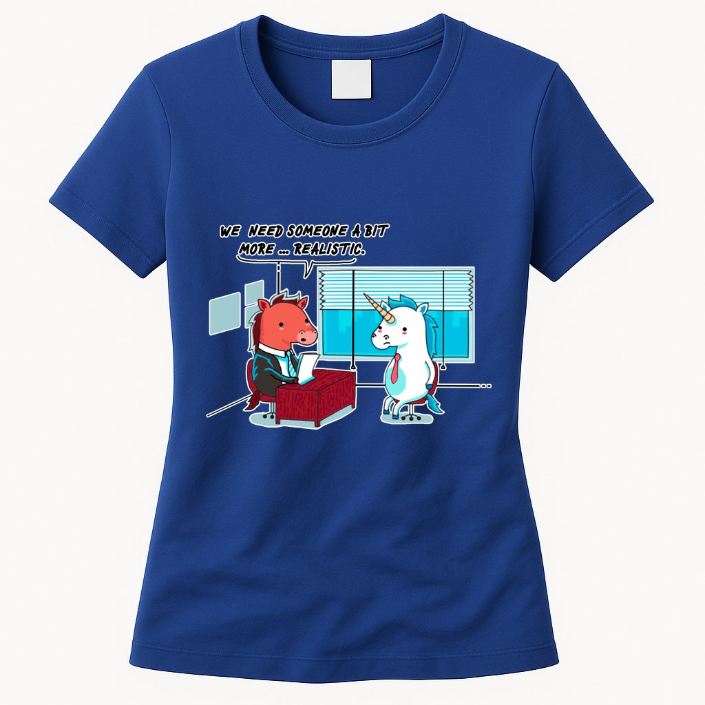 Realistic Unicorn Womens T-Shirt