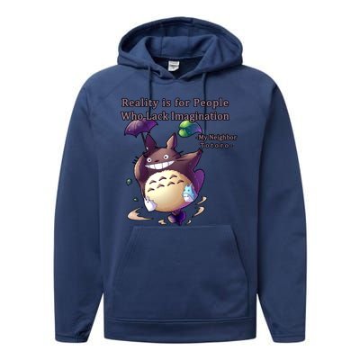 Reality Is For People Who Lack Imagination Performance Fleece Hoodie