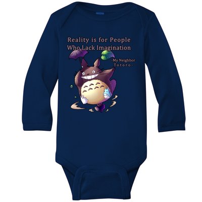 Reality Is For People Who Lack Imagination Baby Long Sleeve Bodysuit