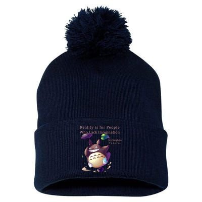 Reality Is For People Who Lack Imagination Pom Pom 12in Knit Beanie