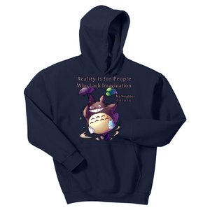 Reality Is For People Who Lack Imagination Kids Hoodie