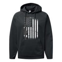 Reapers Gun Flag Performance Fleece Hoodie