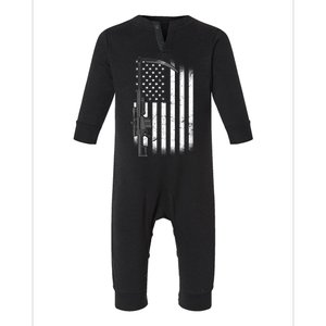 Reapers Gun Flag Infant Fleece One Piece