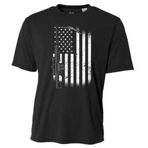 Reapers Gun Flag Cooling Performance Crew T-Shirt