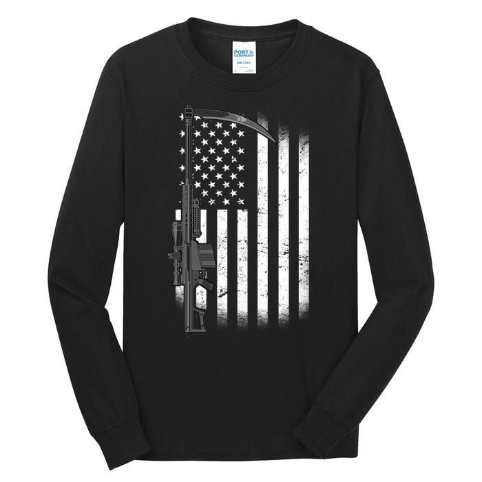 Reapers Gun Flag Tall Long Sleeve T-Shirt