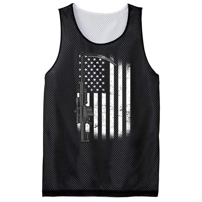 Reapers Gun Flag Mesh Reversible Basketball Jersey Tank