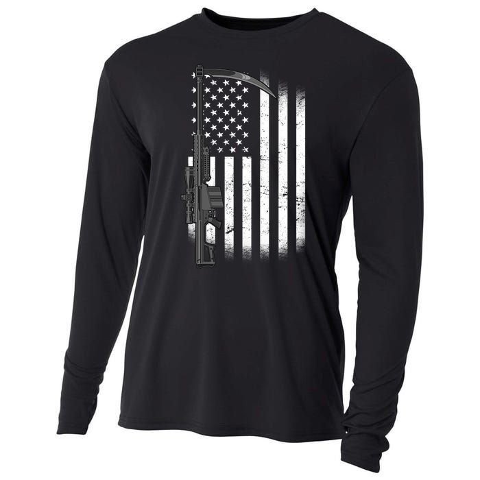 Reapers Gun Flag Cooling Performance Long Sleeve Crew