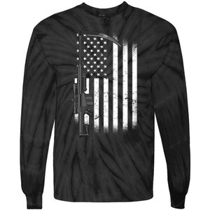 Reapers Gun Flag Tie-Dye Long Sleeve Shirt